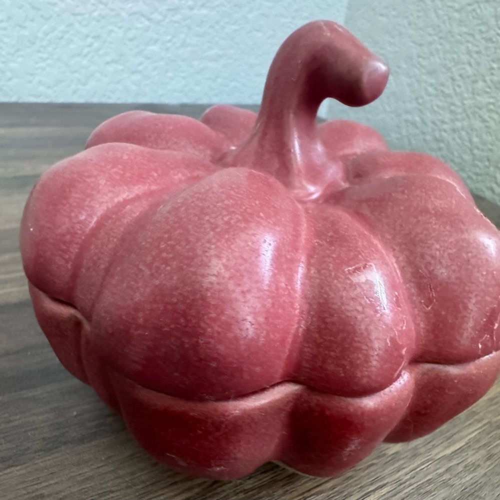 Burnt orange Threshold Ceramic Pumpkin Decor